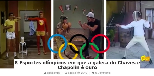 8 Esportes olímpicos em que a galera do Chaves e Chapolin é ouro - reprodução